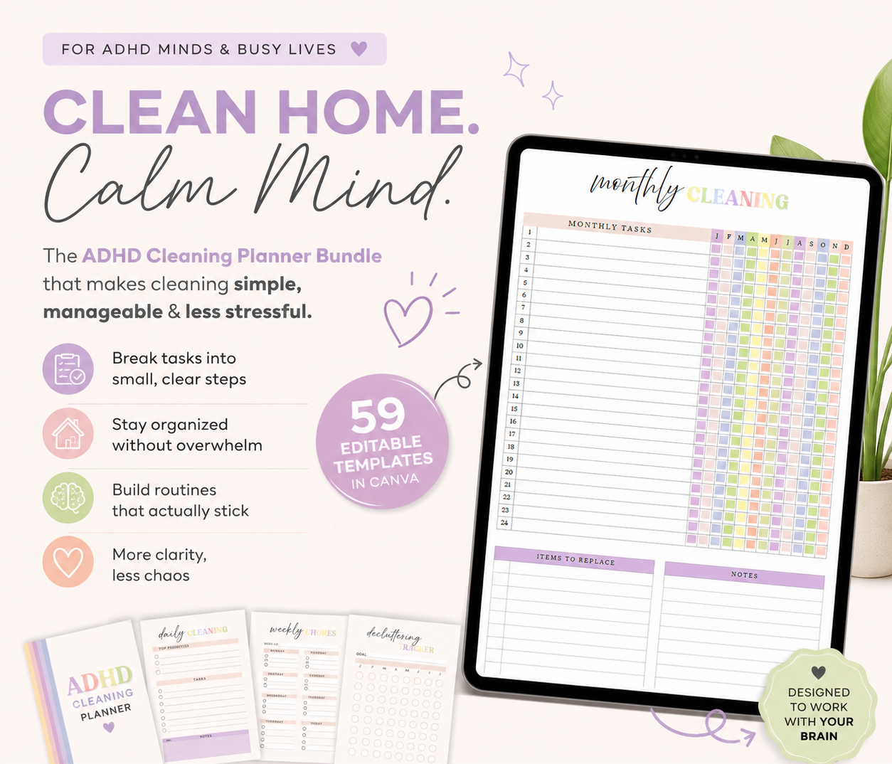 ADHD Cleaning Planner